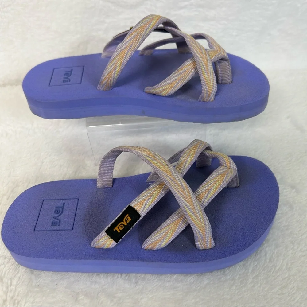 Teva Kids Girls Sandals Size 13 Purple Olowahu Strappy Slip On